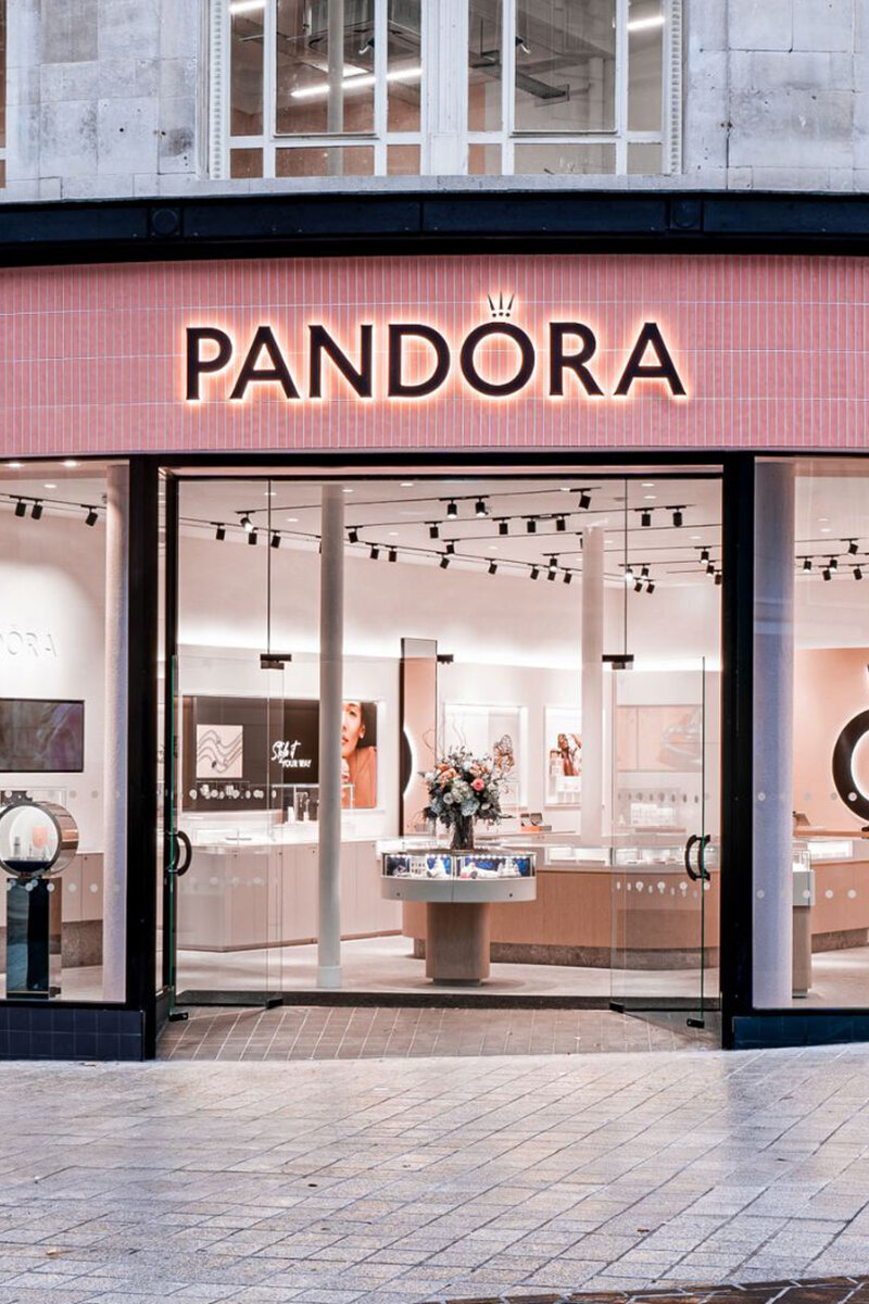 Pandora — signage designed, manufactured and installed by Ellis Signs