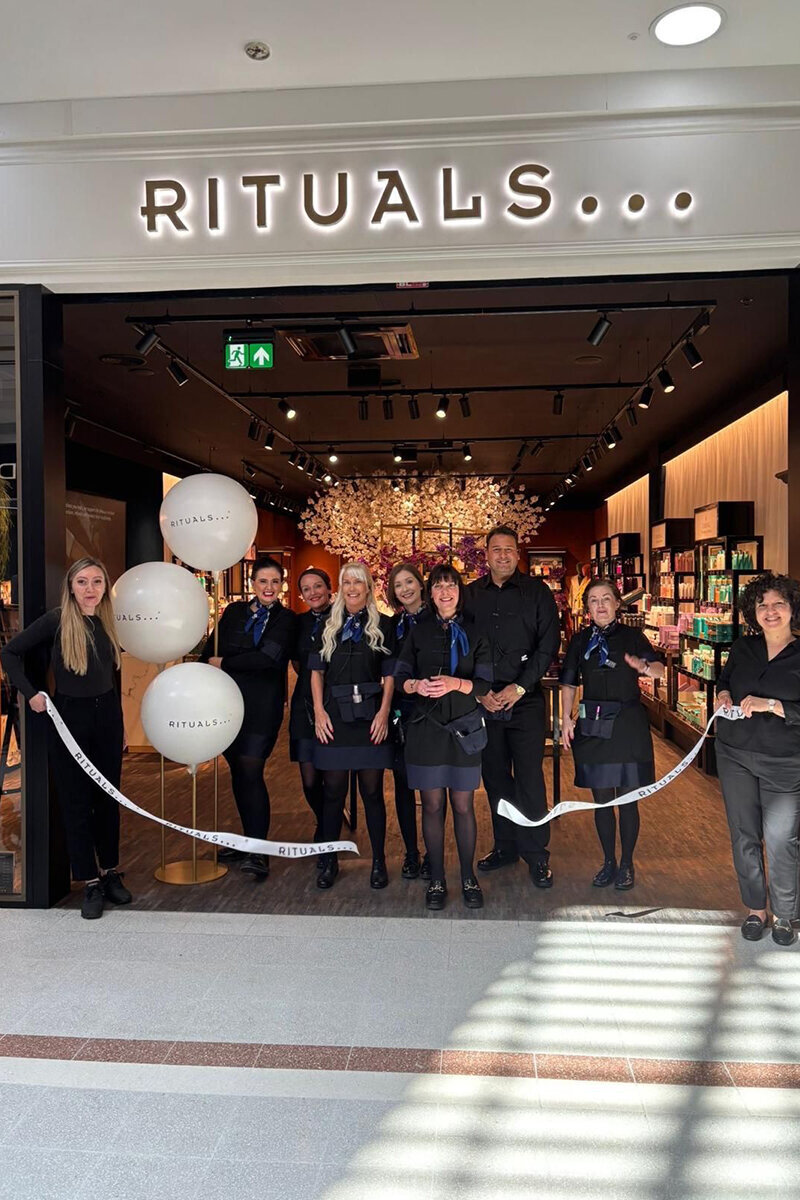 Rituals — signage designed, manufactured and installed by Ellis Signs
