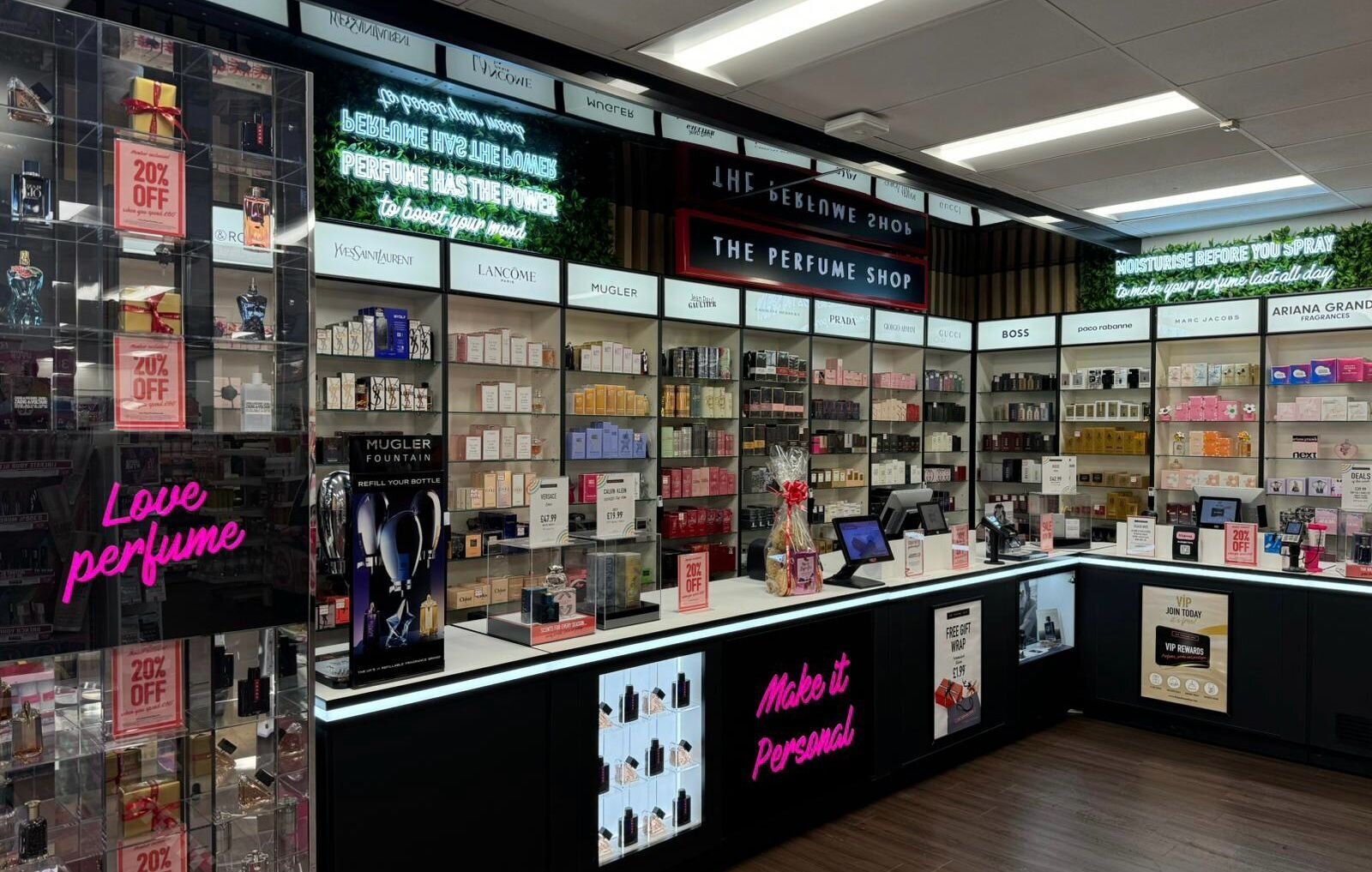 The Perfume Shop — signage designed, manufactured and installed by Ellis Signs